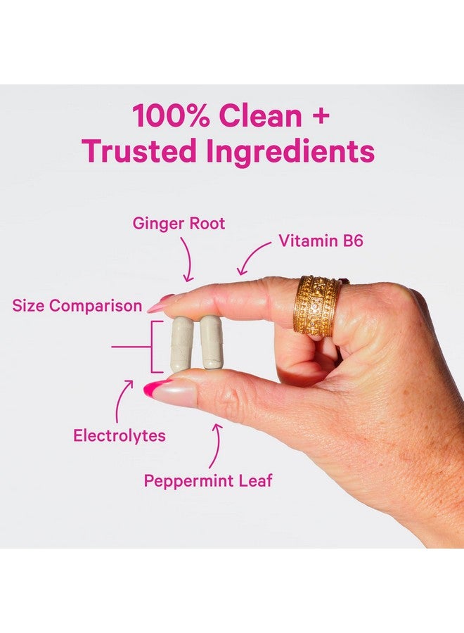 بينك ستروك كبسولة فيتامين ب6 بالزنجبيل والإلكتروليت من بينك ستورك - دعم طبيعي للجهاز الهضمي مع النعناع والبوتاسيوم والمغنيسيوم - لطيفة على المعدة - ضرورية للحمل ودوار الحركة - 60 قرصًا - Image 3