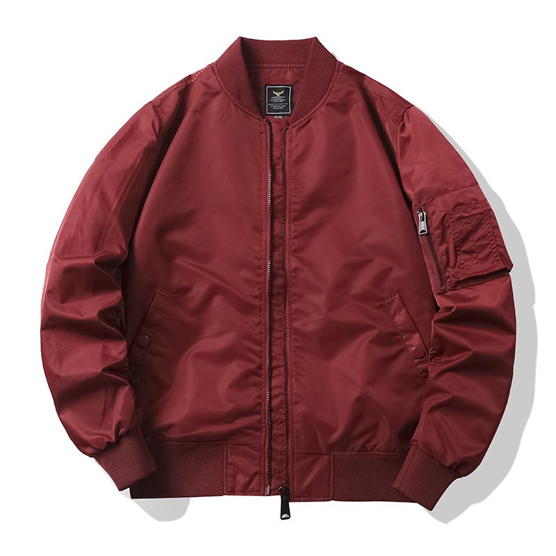 Jacket Live Source [Plus Cotton/Thin] Air Force Ma1 Bomber Jacket Male Bomber Jacket - Image 3
