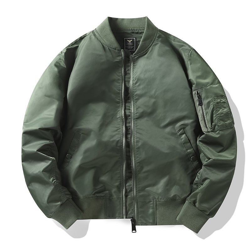 Jacket Live Source [Plus Cotton/Thin] Air Force Ma1 Bomber Jacket Male Bomber Jacket - Image 4