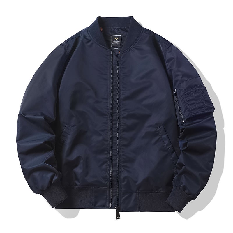 Jacket Live Source [Plus Cotton/Thin] Air Force Ma1 Bomber Jacket Male Bomber Jacket - Image 5