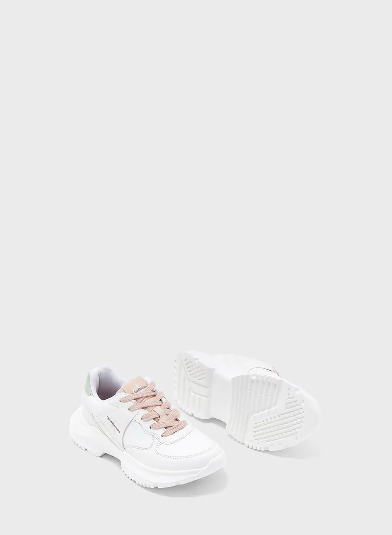 Calvin Klein Jeans Kids Low Top Lace Up Sneakers
