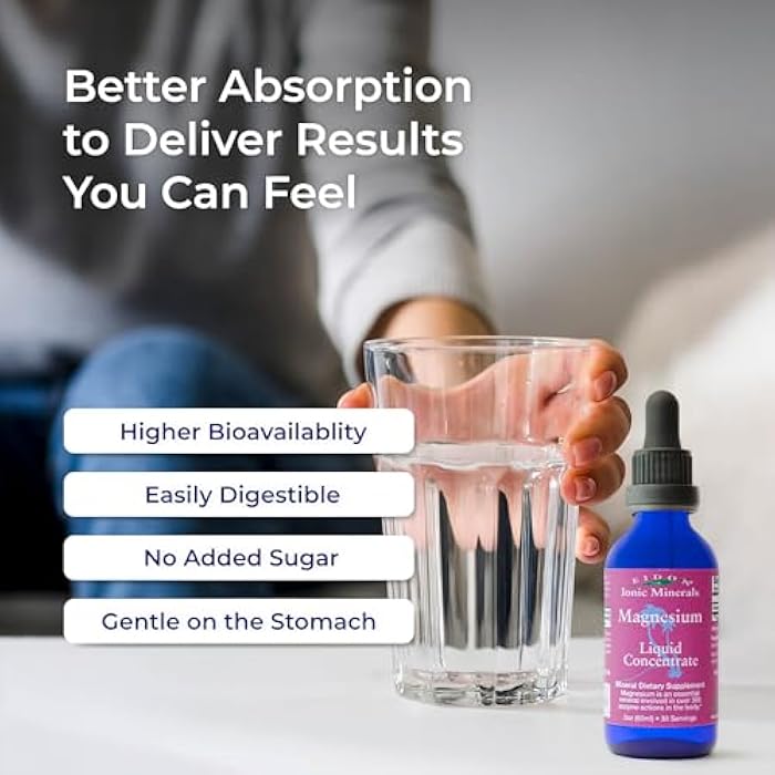Eidon Ionic Minerals Eidon Liquid Magnesium Concentrate - Ionic Magnesium Chloride Drops for Men and Women, Supports a Sense of Calm and Muscle Relaxation, Bioavailable, No Additives or Preservatives - 2 oz - Image 3