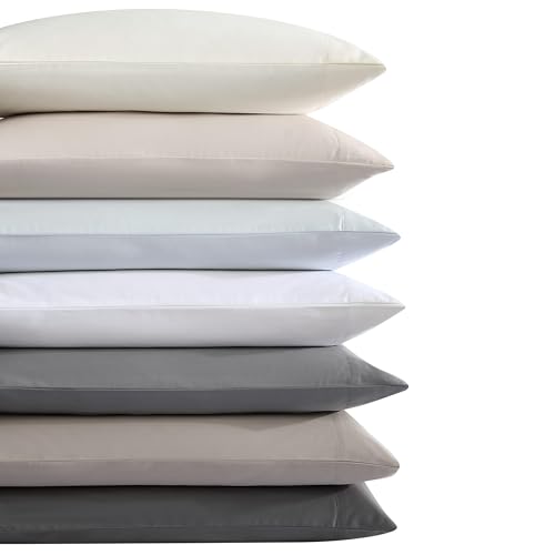 Vera Wang - Queen Size Sheet Set, Soft & Smooth Sateen Cotton Blend Bedding, Deep Pocket, 800 Thread Count, Bed Sheets with Fitted Sheet & Matching Pillowcases (Charcoal) - Image 5