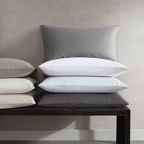 Vera Wang - Queen Size Sheet Set, Soft & Smooth Sateen Cotton Blend Bedding, Deep Pocket, 800 Thread Count, Bed Sheets with Fitted Sheet & Matching Pillowcases (Charcoal) - Image 2