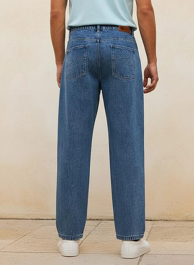 Lee Cooper  Lee Cooper Men Baggy Fit Pocket Jeans for Men | Best Price UAE