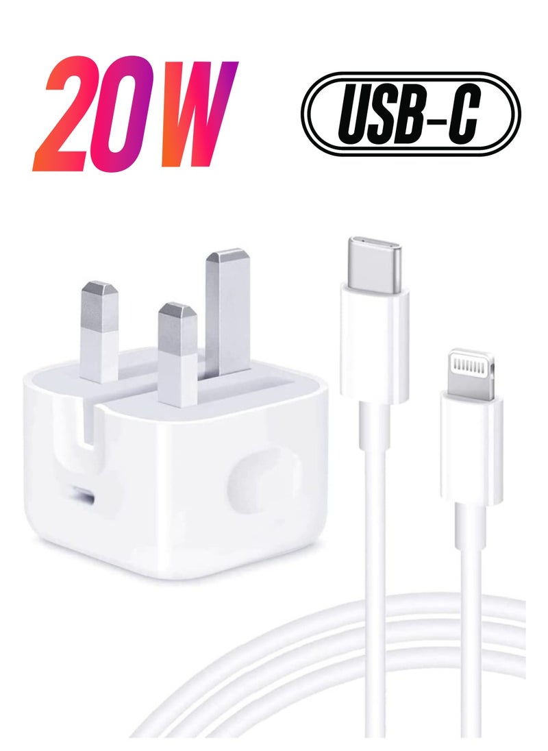 SHOPI - iPhone Charger Fast PD 20W USB C Wall Charger Fast Charging Type-C USB Charger Plug Universal Travel Adapter Type C Wall Plug Compatible for iPad Pro,iPad mini, iPhone 13 Pro/13 Pro Max - Image 1