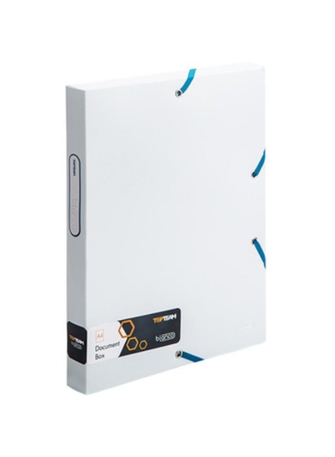 Team Document File 33 X 25 X 3 cm Plastic/Metal White/Blue