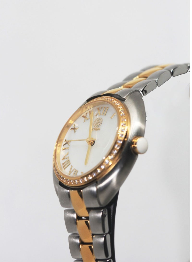 Caba Women's Watch, Zircon Stones, Elegant Design of Watch Strap, Distinctive and Attractive Color, Stainless Steel - 3106889SL - Image 2