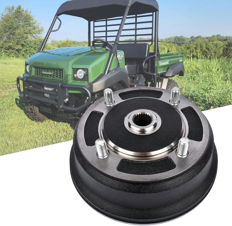 Flynsu Front Brake Drum Replacement for Kawasaki Mule 3000 3010 and 4000 4010 - Image 1