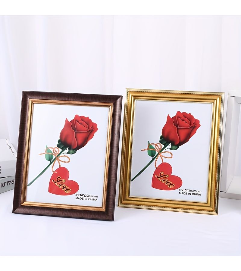 A Set Of 3 A4 Size Gold Picture Frames For Documents Certificates Diplomas Honor Awards Business Licenses Wedding Photos Usable Horizontally And Vertically Suitable For Wall Hanging Or Standing Display - Image 1
