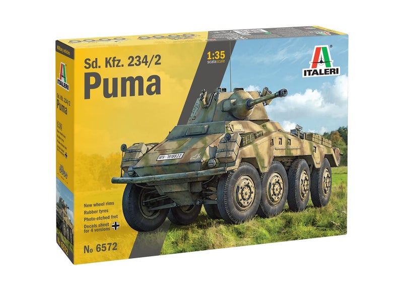 Italeri 6572 6572S 135 German SdKfz 2342 Puma 8Wheel Faithful Replica Model Building Plastic Kit Crafts Hobby Gluing Model Kit Assembly Unpainted MultiColoured - Image 2
