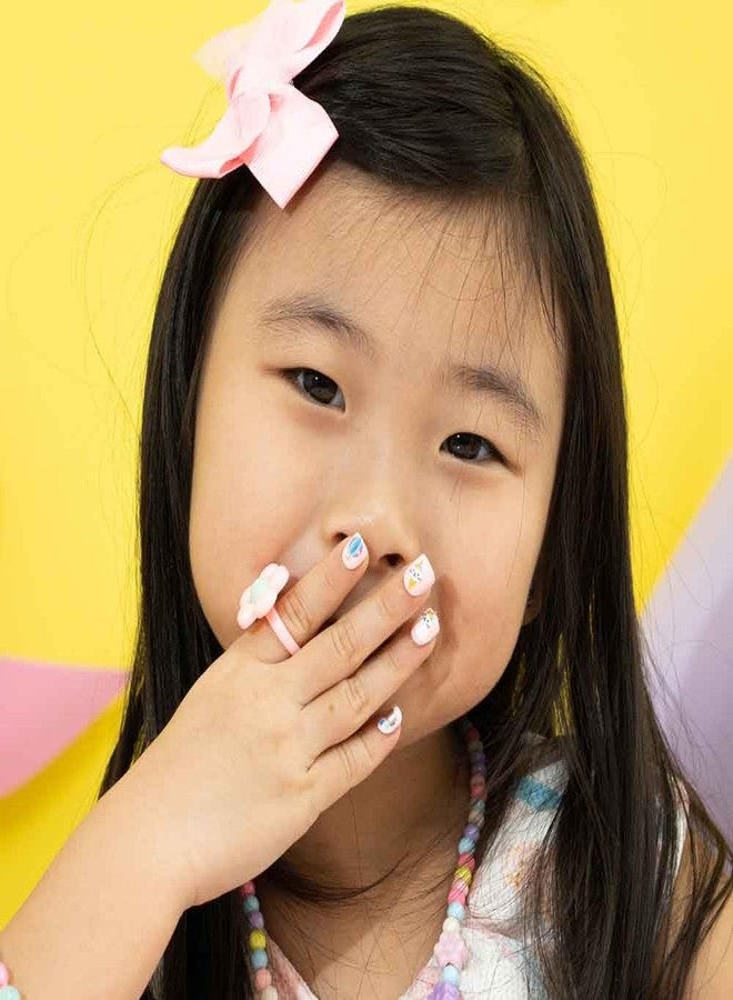 Impress KISS imPRESS No Glue Mani Press On Nails, , 'Nail Artist Kit', Pink, Kids Size, Squoval Shape, Includes 26 Nails, 4 Sticker Sheets, 1 Mini File - Image 5