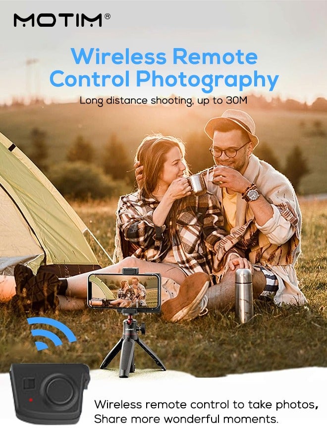 Motim Magnetic Phone Camera Shutter Grip, Smartphone Ergonomic Camera Grip Handle Holder with Wireless Bluetooth Remote Control - 1/4" Screw for iPhone & Android Phones Video/Photo Shooting - Image 4