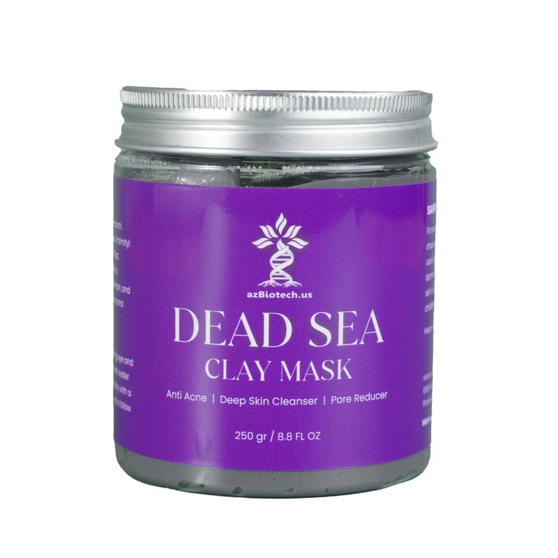 AZ BIOTECH Dead Sea Clay Mask for Face and Body Natural Skin Care for Women and Men Best Facial Cleansing Clay Anti Acne Deep Skin Cleanser Pore Reducer 88 fl Oz