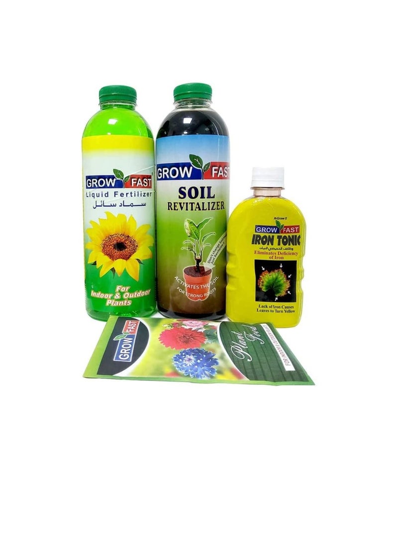 GROW FAST - Grow Fast Fertilizers, Plant Food, Iron Tonic for Outdoor & Indoor Plants - Image 1