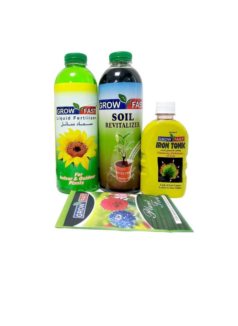 GROW FAST - Grow Fast Fertilizers, Plant Food, Iron Tonic for Outdoor & Indoor Plants - Image 1
