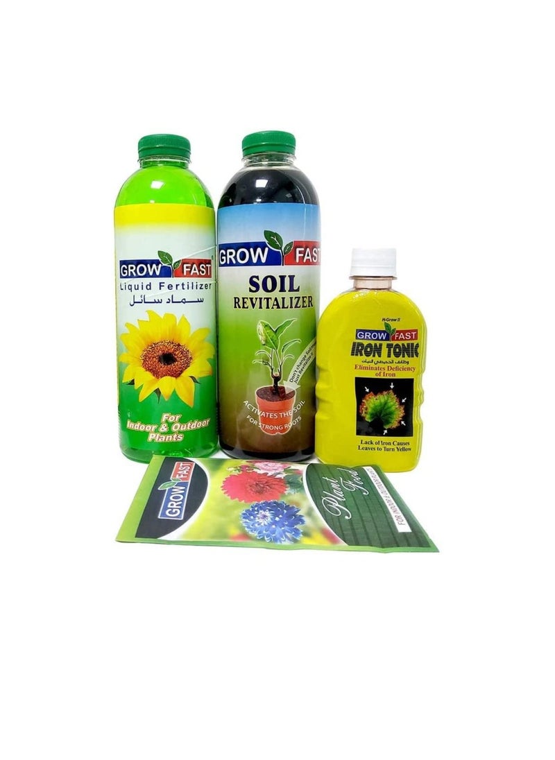 GROW FAST - Grow Fast Fertilizers, Plant Food, Iron Tonic for Outdoor & Indoor Plants - Image 1