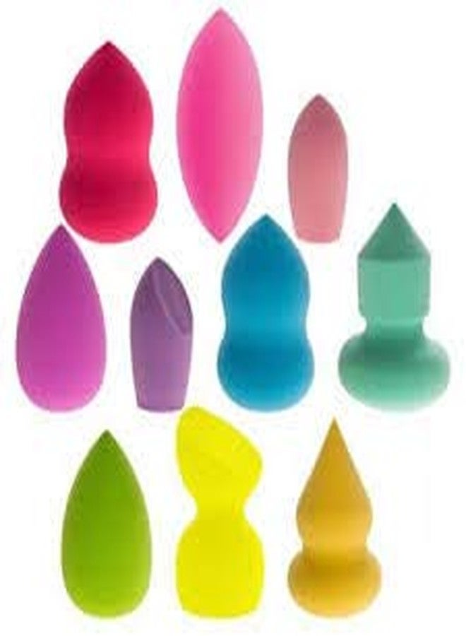 Nidy� Makeup Preminum Beauty Sponge Blender Puff Set - Latex-Free Multipurpose Shape and Colors - Set of 9 - Image 5