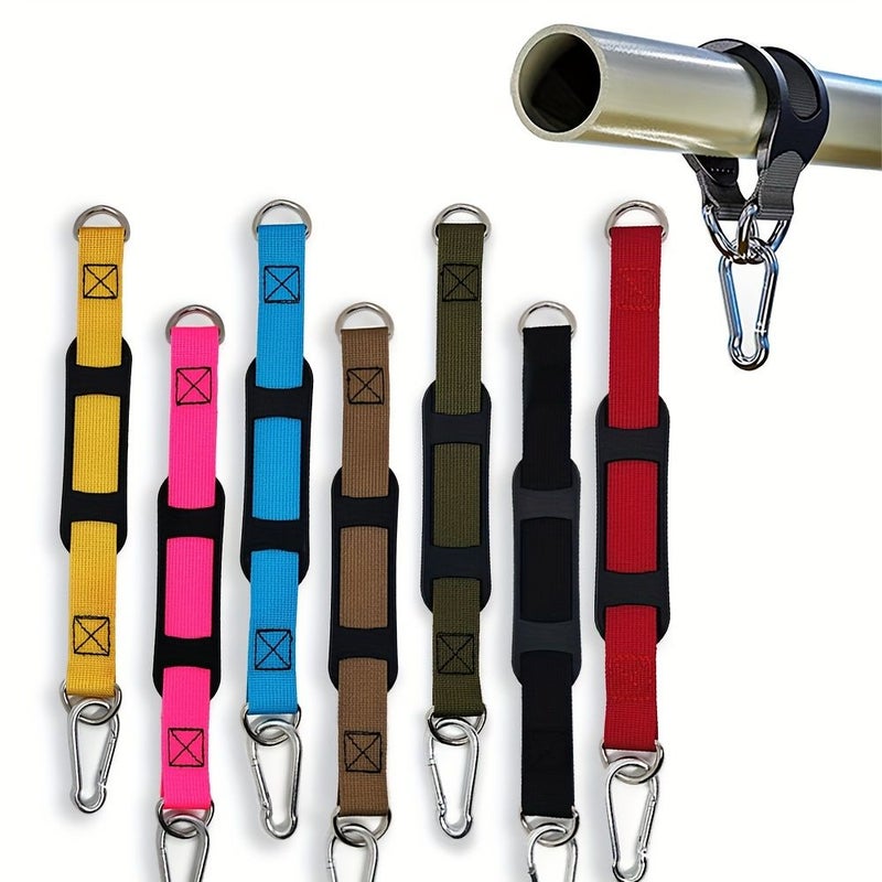 Khaki Non Slip Hanging Strap Metal Buckle Outdoor Camping Hiking Tool - Image 2