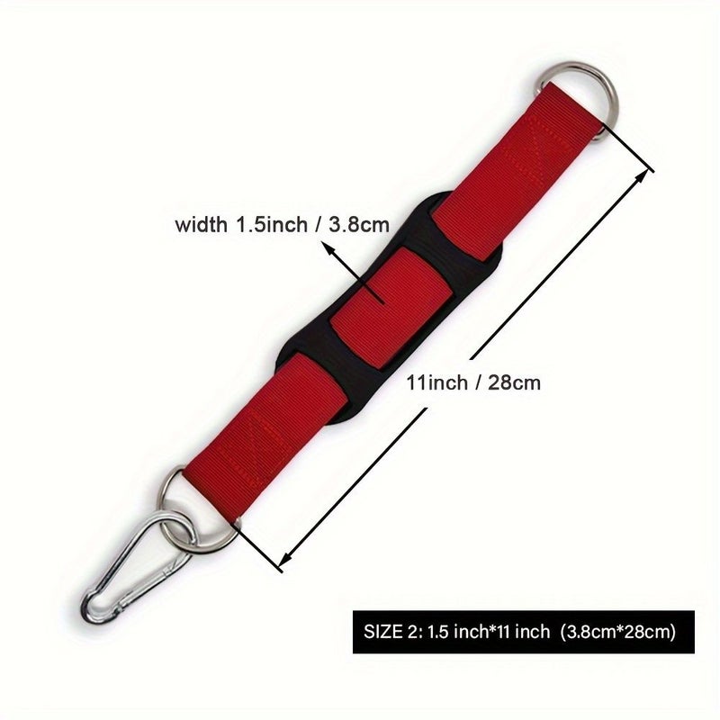 Khaki Non Slip Hanging Strap Metal Buckle Outdoor Camping Hiking Tool - Image 3