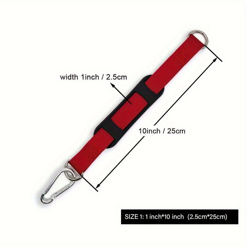 Khaki Non Slip Hanging Strap Metal Buckle Outdoor Camping Hiking Tool - Image 4