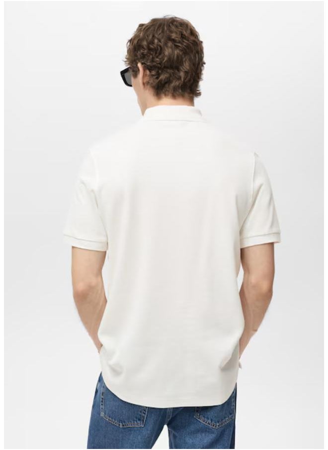 Mango Man Casual Regular-Fit Piqué Polo  - Image 2