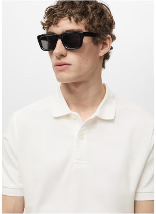 Mango Man Casual Regular-Fit Piqué Polo  - Image 3