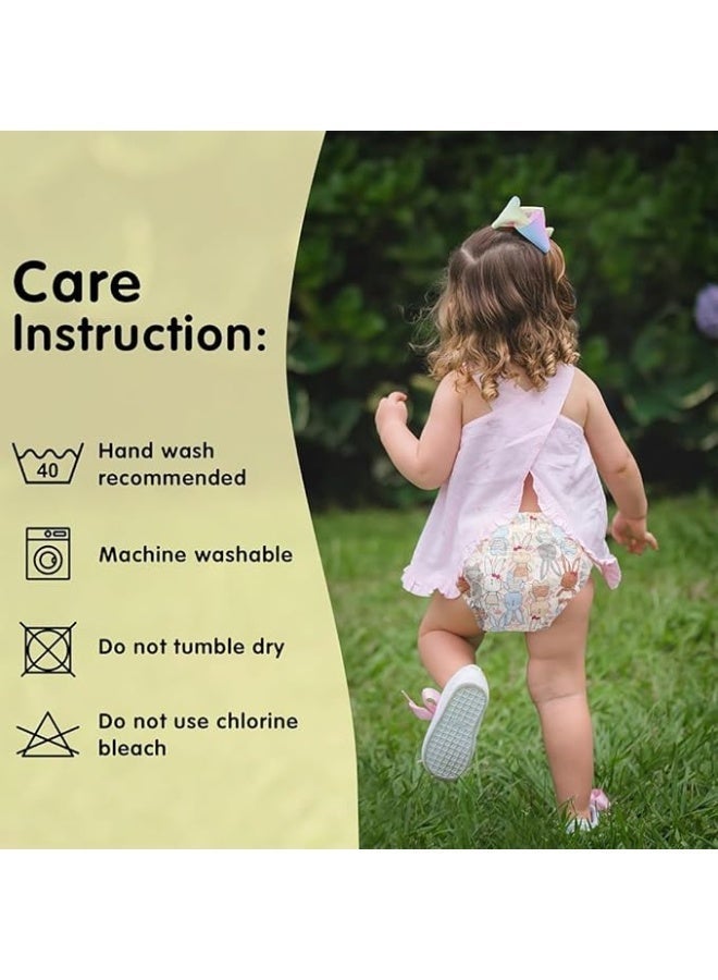 2 Pack Baby Potty Training Underwear for Boys and Girls,  Absorbent Training Pants for Toddlers with Printed Reusable Cotton Toilet Training Pants for 7-14kg Kids (2-3Years/100 yards) - Image 5
