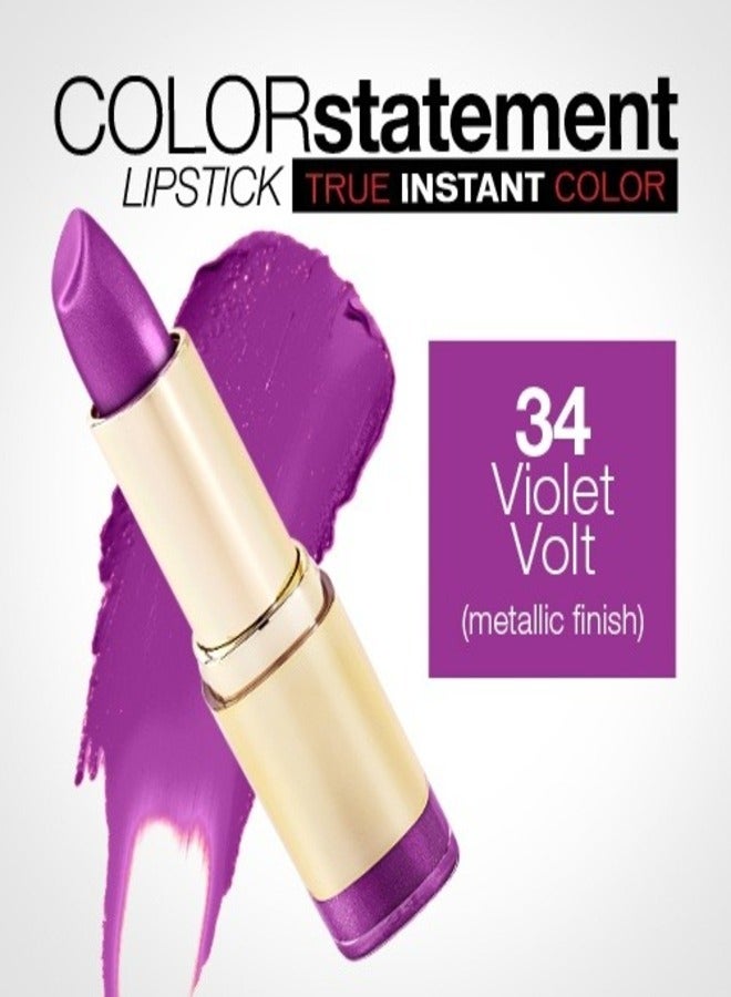 Milani Color Statement Matte Lipstick 34 Violet Volt Cruelty-Free Nourishing Lipstick in Vibrant Shades 5g - Image 2