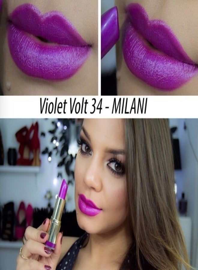 Milani Color Statement Matte Lipstick 34 Violet Volt Cruelty-Free Nourishing Lipstick in Vibrant Shades 5g - Image 5
