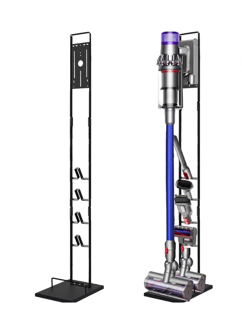 Vacuum Stand for Dyson DC30 DC31 DC34 DC35 DC58 DC59 DC62 V15 V12 V11 V10 V8 V7 V6 Cordless Cleaners, Dyson Accessory Storage, Stable Metal Storage Bracket Stand Holder with Trigger Lock,Easy Assembly, Space-Saving - Image 1