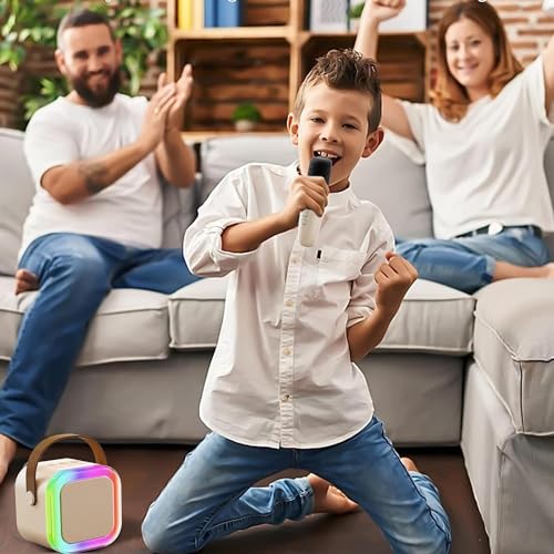 Niskite Boosty Mini Karaoke Machine with Wireless Microphone: Kids Christmas Birthday Gifts for 4 5 6 7 8 9 10 Year Old Boys Girls Toys - Image 5