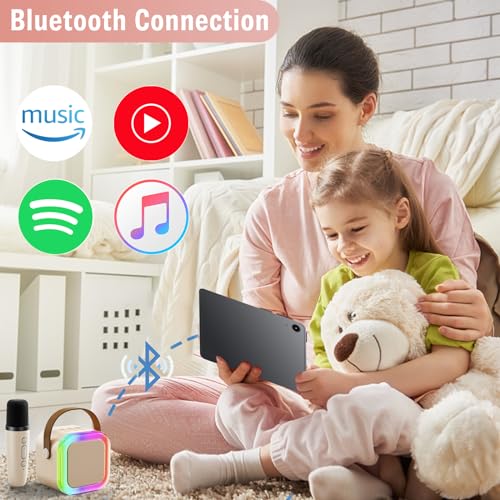 Niskite Boosty Mini Karaoke Machine with Wireless Microphone: Kids Christmas Birthday Gifts for 4 5 6 7 8 9 10 Year Old Boys Girls Toys - Image 4