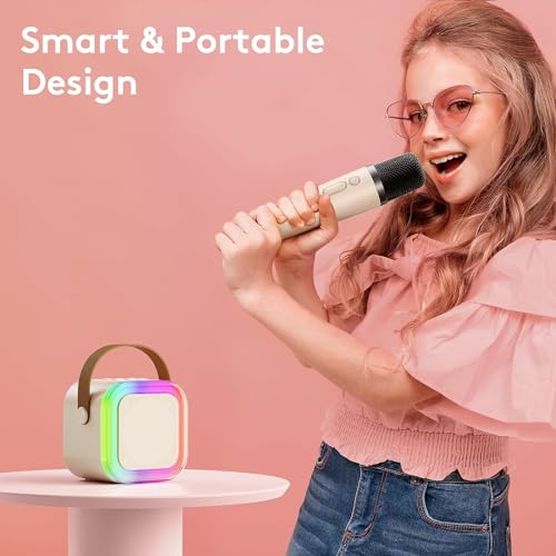 Niskite Boosty Mini Karaoke Machine with Wireless Microphone: Kids Christmas Birthday Gifts for 4 5 6 7 8 9 10 Year Old Boys Girls Toys - Image 2