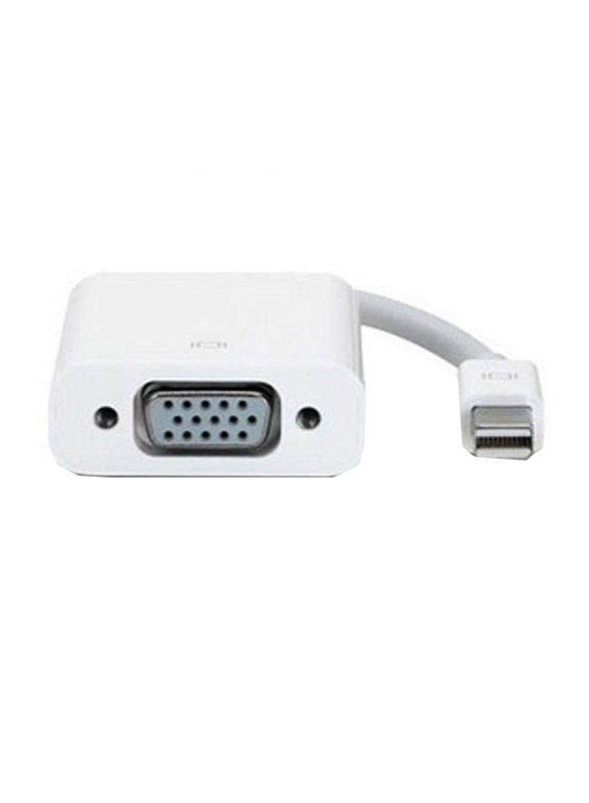 NIBEMINENT DP To VGA Cable Adapter Converter For Apple MacBook Pro/Air/Retina White/Silver - Image 1