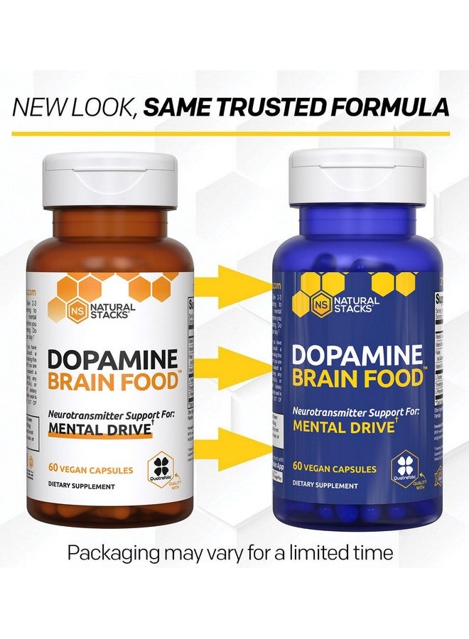 ناتشورال ستاكس غذاء الدماغ الطبيعي من دوبامين ستاكس - مكمل إل-تيروسين بتركيز 650 ملغ - مكمل دوبامين للتركيز والنشاط الذهني - يدعم الطاقة الذهنية - يدعم الناقلات العصبية بفيتامينات ب - 120 كبسولة - Image 1