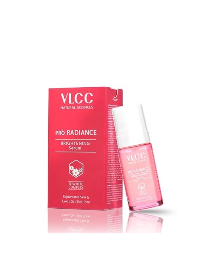 VLCC Pro Radiance Skin Brightening Serum - 40ml | Nourish, Rejuvenates Skin, Lighten Dark Spots, and Evens Out Skin Tone | With D-White Complex, Nutmeg Oil & Acai Berry. - Image 1