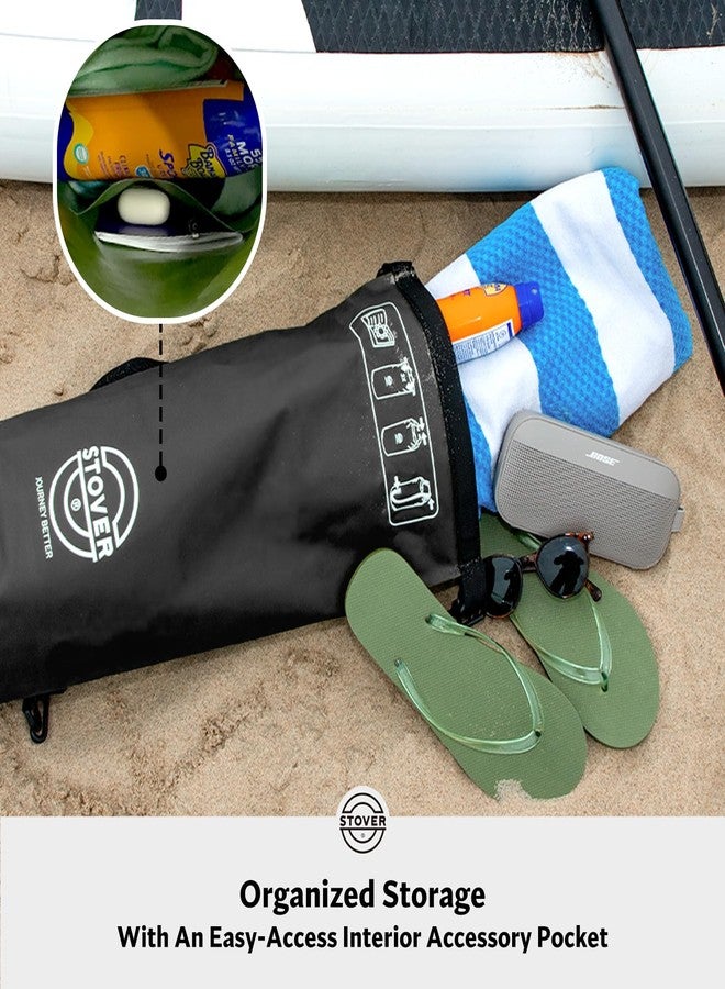 STOVER 5/10/25/30/40/55L Waterproof Backpack- Floating Dry Bag for Kayaking, Travel, Beach, Hiking, & Camping, Men/Women, 5l Black, 5L, Dry Bag - Image 4