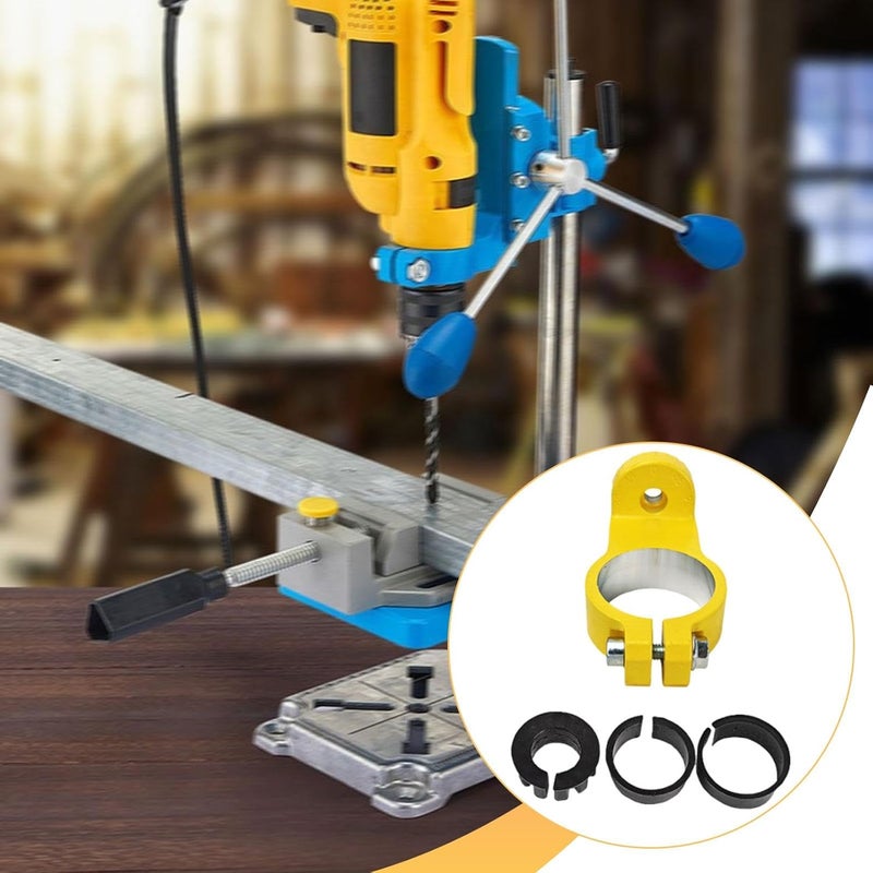 Drill Press Stand Clamp Hand Drill Holder Mounting Base Attachments Metal Benchtop Drill Collet Adjustable Iron Material Professional Conversion - Image 5