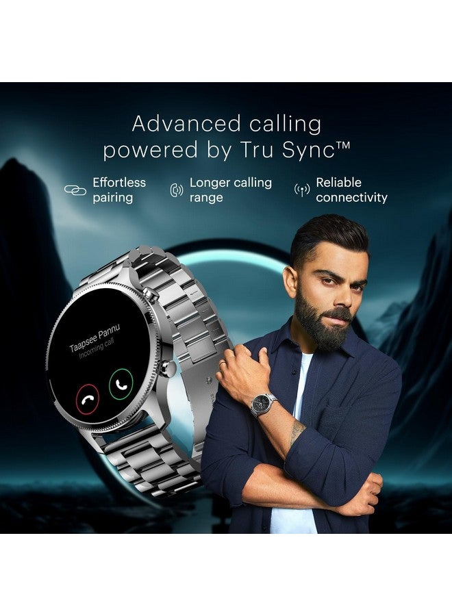 Noise Noise Halo Plus Elite Edition Smartwatch with 1.46" Super AMOLED Display, Stainless Steel Finish Metallic Straps, 4-Stage Sleep Tracker, Smart Watch for Men and Women (Elite Blue - Image 5