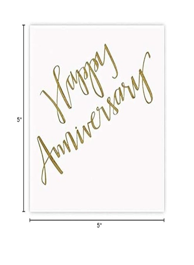 Slant Collections Slant Party Supplies - Paper Napkins Disposable Cocktail Napkin Set for Wedding Engagement Shower Reception, 5" x 5", Happy Anniversary - Image 3