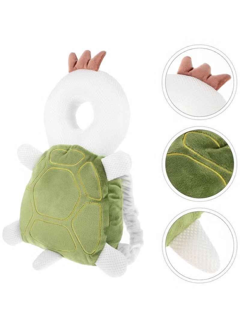 BLOOMING TIME Walking protection backpack baby turtle image-soft cotton filling, skin-friendly, learning to walk head safety, anti-fall protection head  - Image 3
