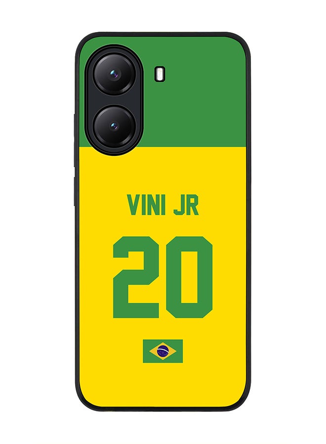 Stylizedd For Xiaomi Poco X7 Pro 5G Case,Slim fit Camera Protection, Shockproof Thin Phone cover  - Football - Brazil,  Vini Jr - Image 1