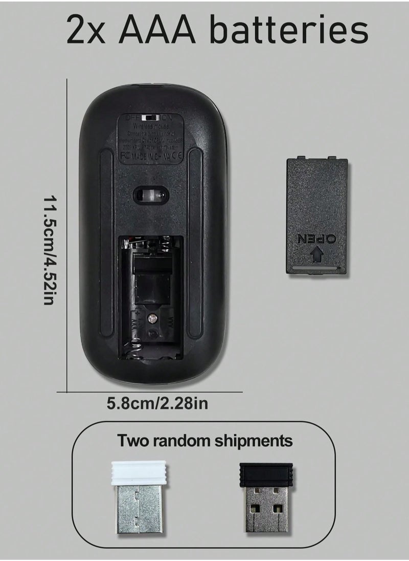 Generic - Fantasy Dual-Mode Wireless Mouse with RGB Lighting, Ergonomic Design, Silent Clicks, 30-Day Battery Life, Ideal for Gaming, Office, and Creative Work - Image 1