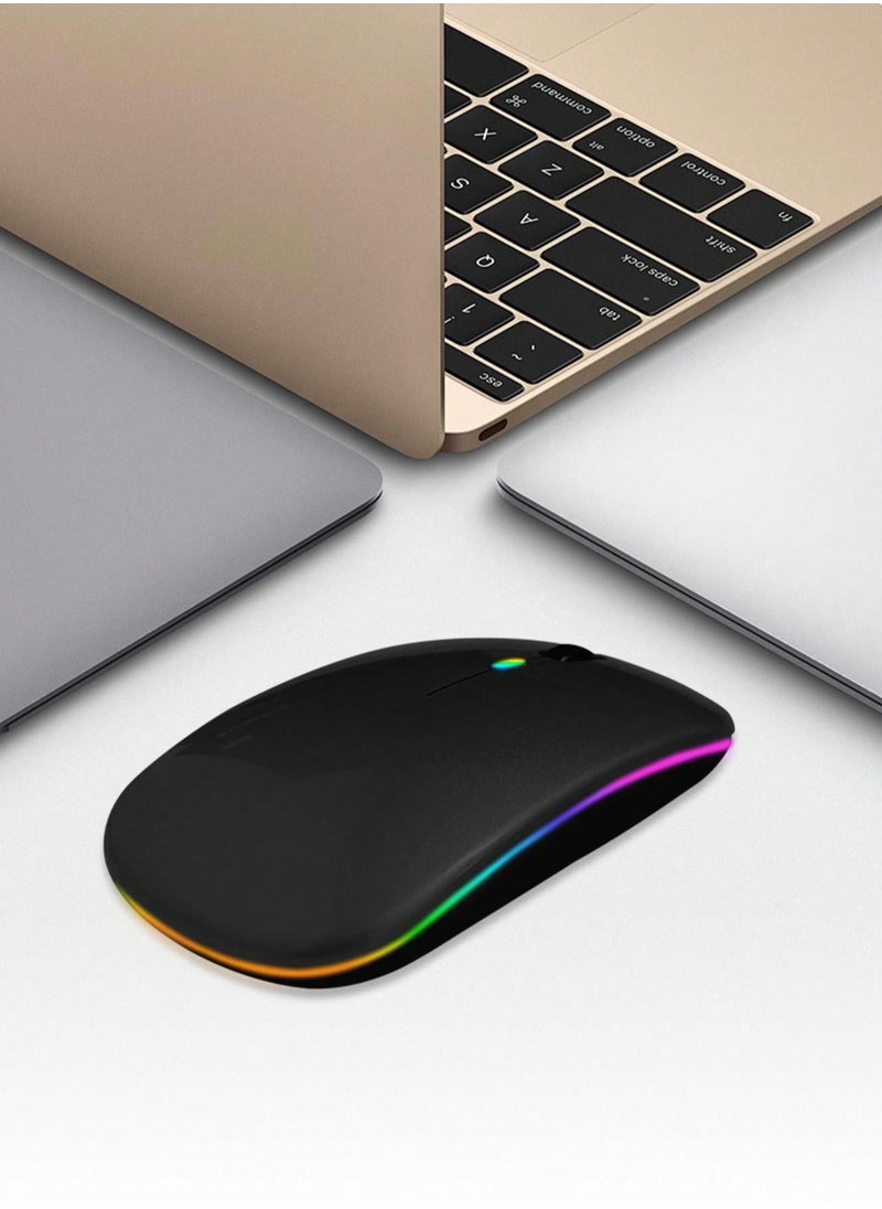 Generic - Fantasy Dual-Mode Wireless Mouse with RGB Lighting, Ergonomic Design, Silent Clicks, 30-Day Battery Life, Ideal for Gaming, Office, and Creative Work - Image 1