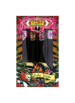 Cuba Cuba Original by Parfums Des Champs Jungle Collection 4-Piece Perfume Variety Gift Set - Includes Cuba Snake, Cuba Tiger, Cuba Zebra, and Cuba Heartbreaker - 1.17 Oz Perfume (EDP) Each  - Image 5