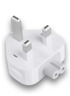 NTECH 3-Pin UK Plug Duck head Power Adapter with Fuse Compatible with MacBook iPhone/iPod Charger, Mag-Safe and Mag-Safe 2 AC Power Adapter