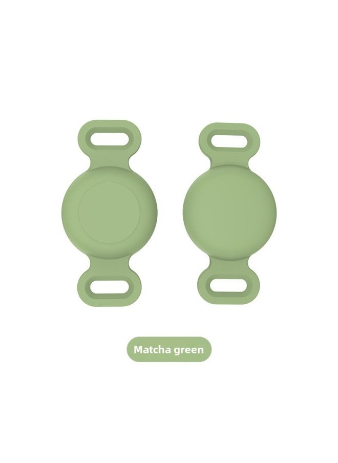 Generic - Suitable For Anti-loss Device Apple Locator Silicone Protective Case Airtag Protective Case All-inclusive Waterproof-Color:Matcha Green OPP Waterproof Cover-Applicable Model:Depth Waterproof Airtag Protective Sleeve M Code - Image 1