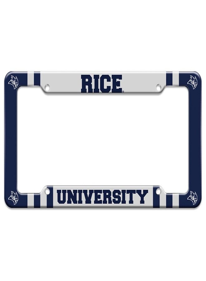 GRAPHICS & MORE Rice University Primary Logo License Plate Tag Frame - Image 1