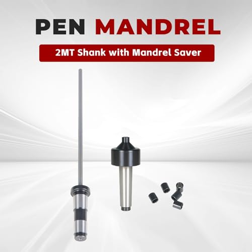 findmall MT2 Pen Turning Mandrel Pen Mandrel Bundle Pen Making Kit 2MT Shank with Mandrel Saver - Image 5